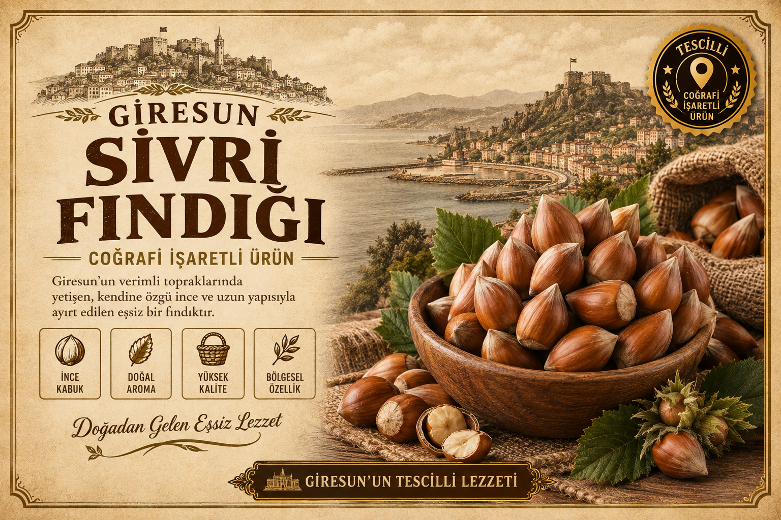 Giresun Sivri Hazelnut