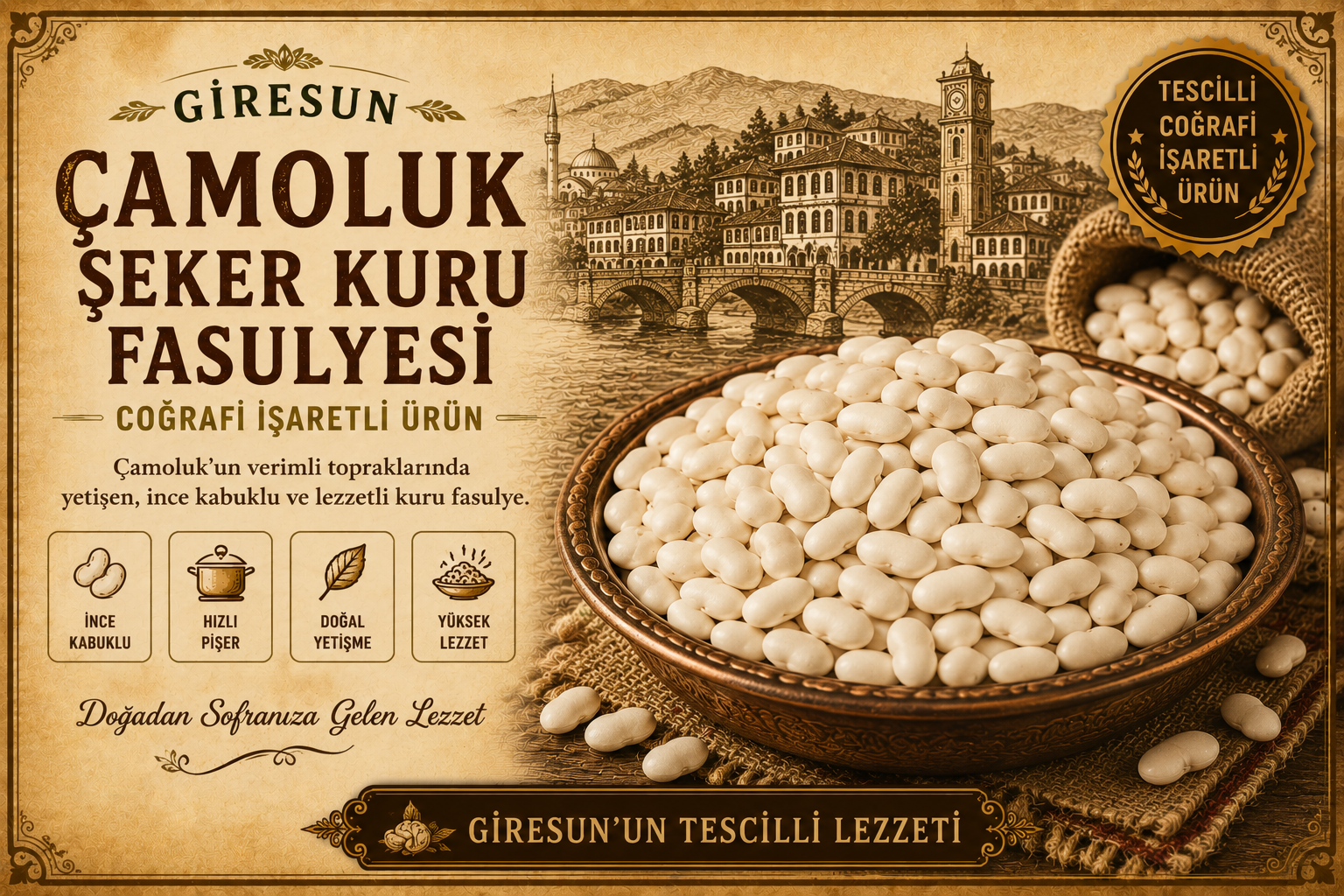 Çamoluk Sugar Dried Beans
