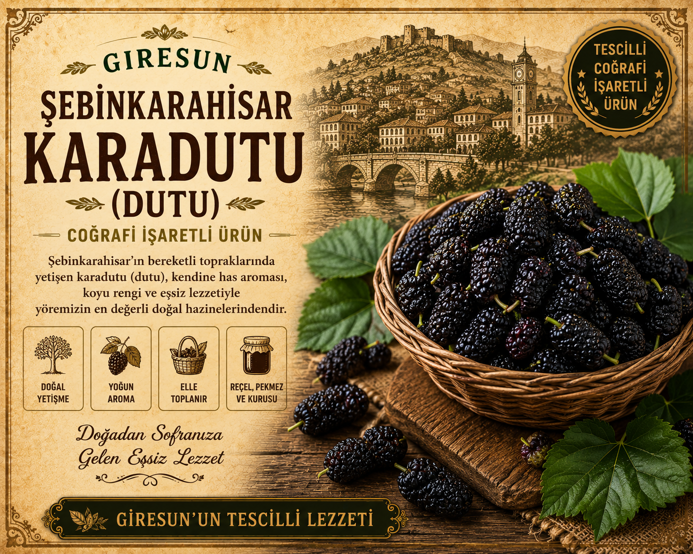 Şebinkarahisar Black Mulberry (Mulberry)